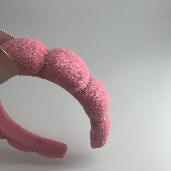 Terrycloth rhinestone headband - Picture 2 of 4